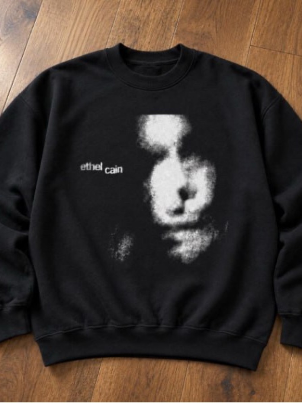 Ethel Cain Black Graphic Crewneck Sweater